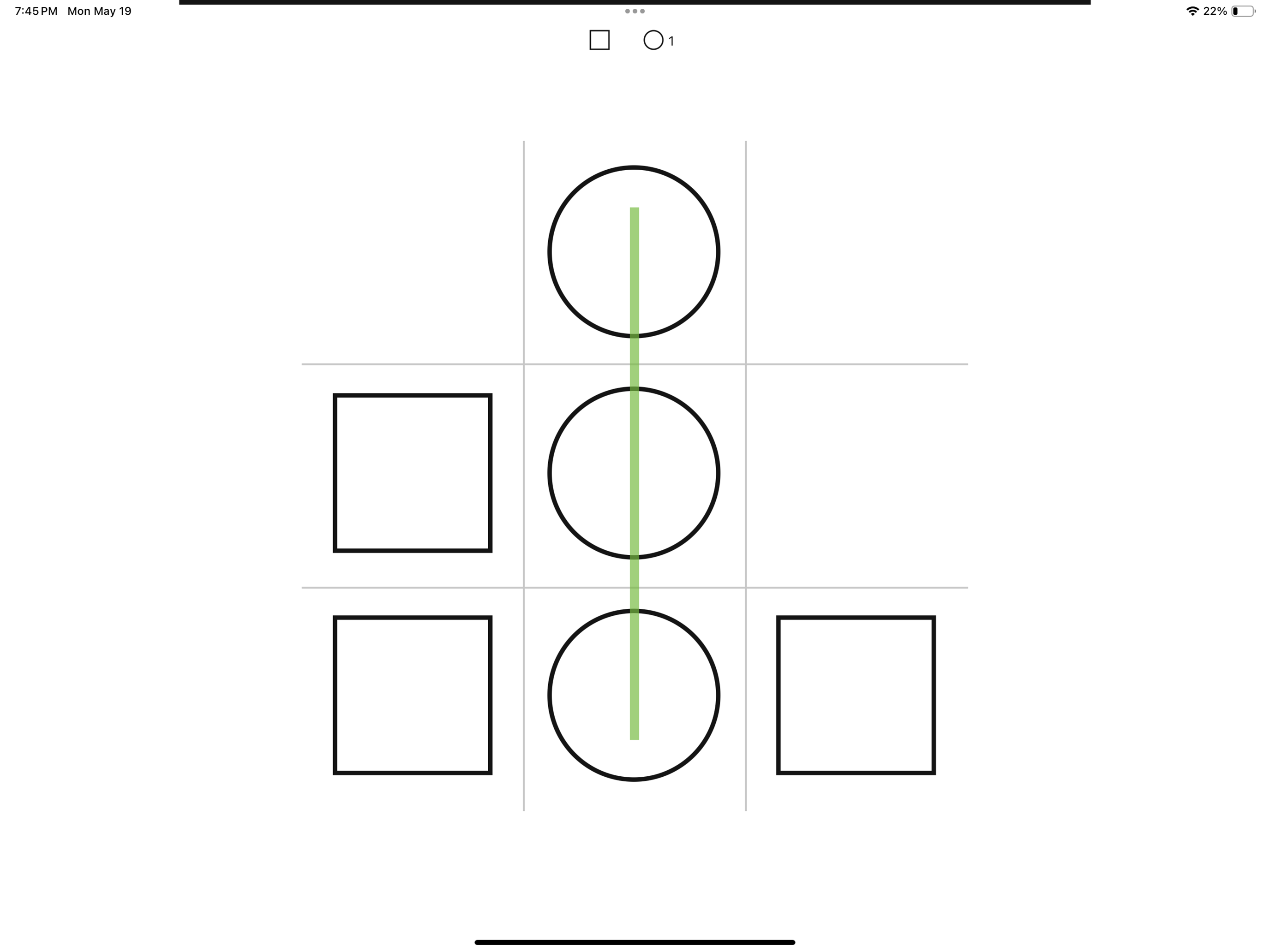 Tic Tac Toe on iPad